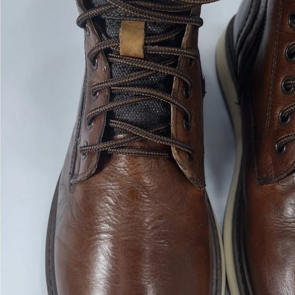 CR NiKAM Men's Brown Leather Boots size 10 pre owned Exellent condition